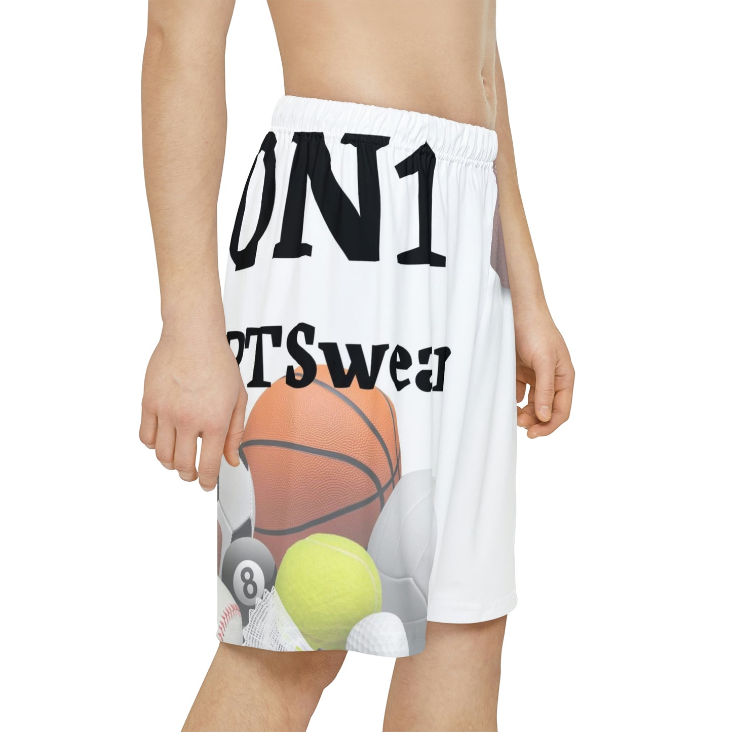 Men’s Sports Shorts (White)
