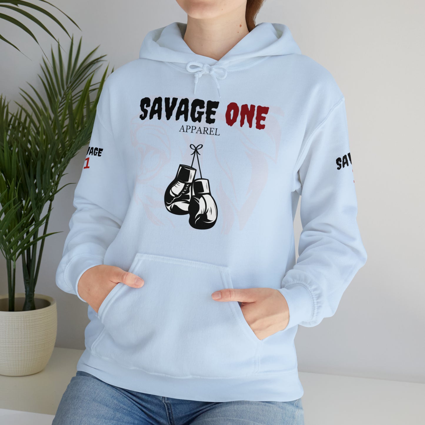 Savage ONE Sports Hooded Sweatshirt (Golden Gloves)