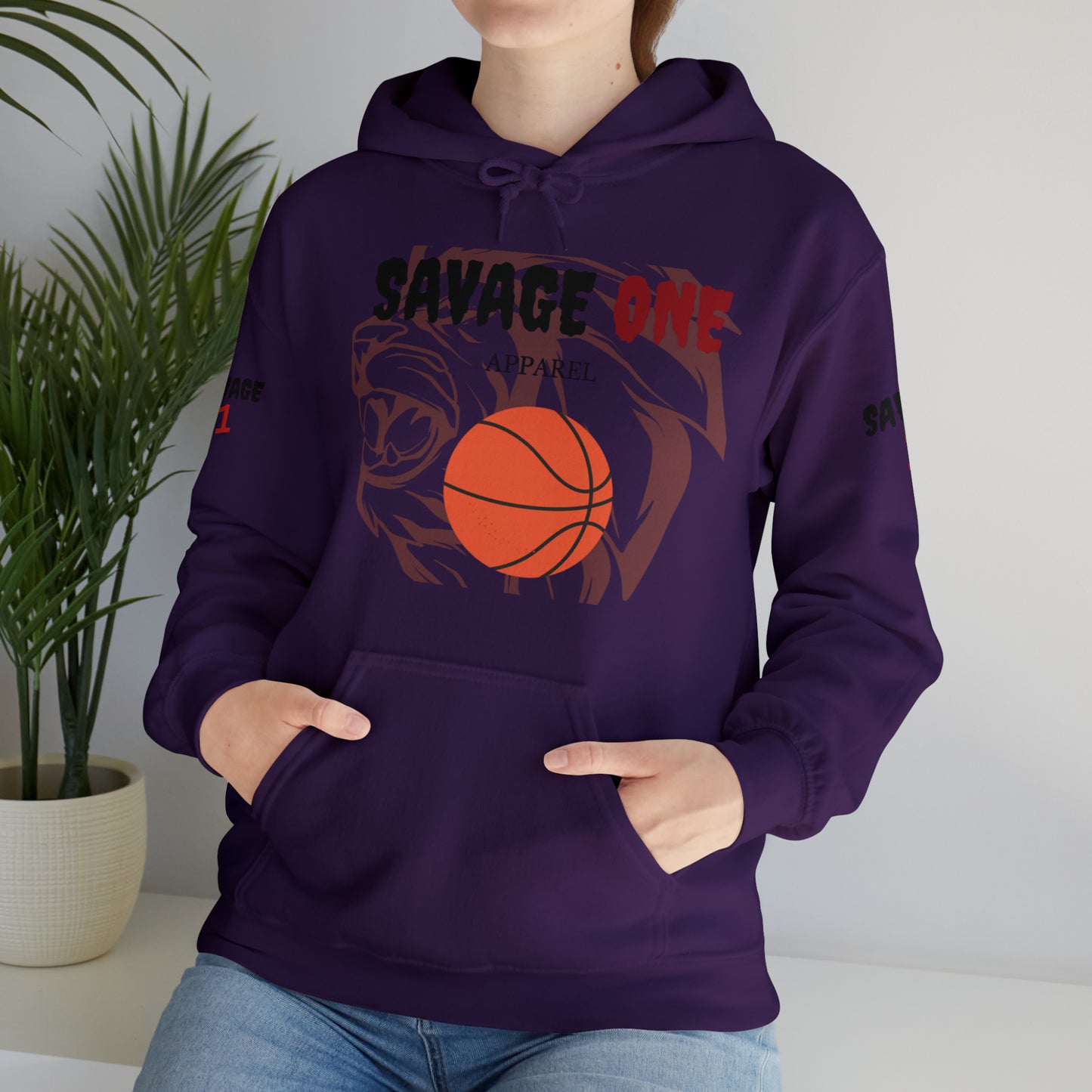 Savage ONE Sports Hooded Sweatshirt (Basketball)