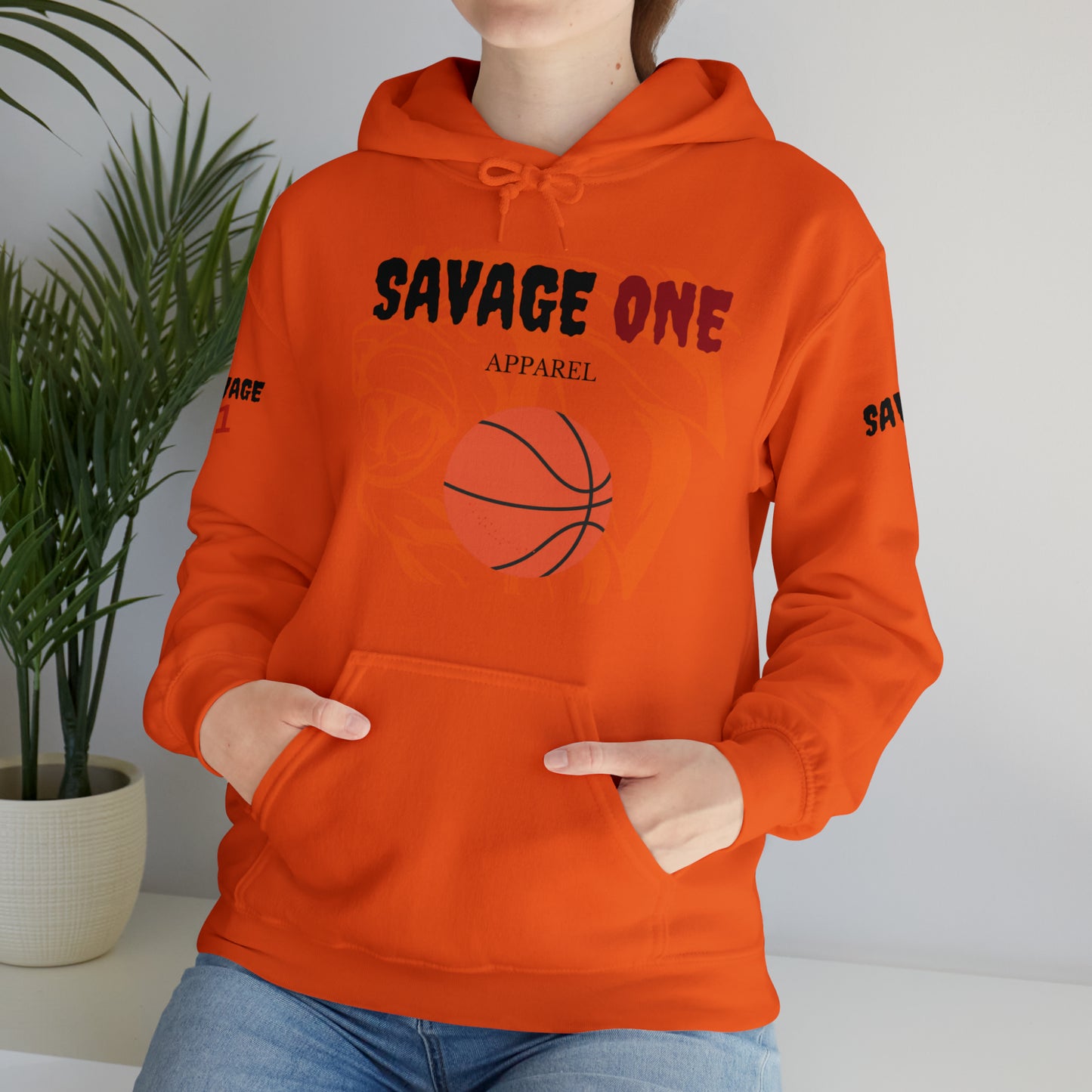 Savage ONE Sports Hooded Sweatshirt (Basketball)