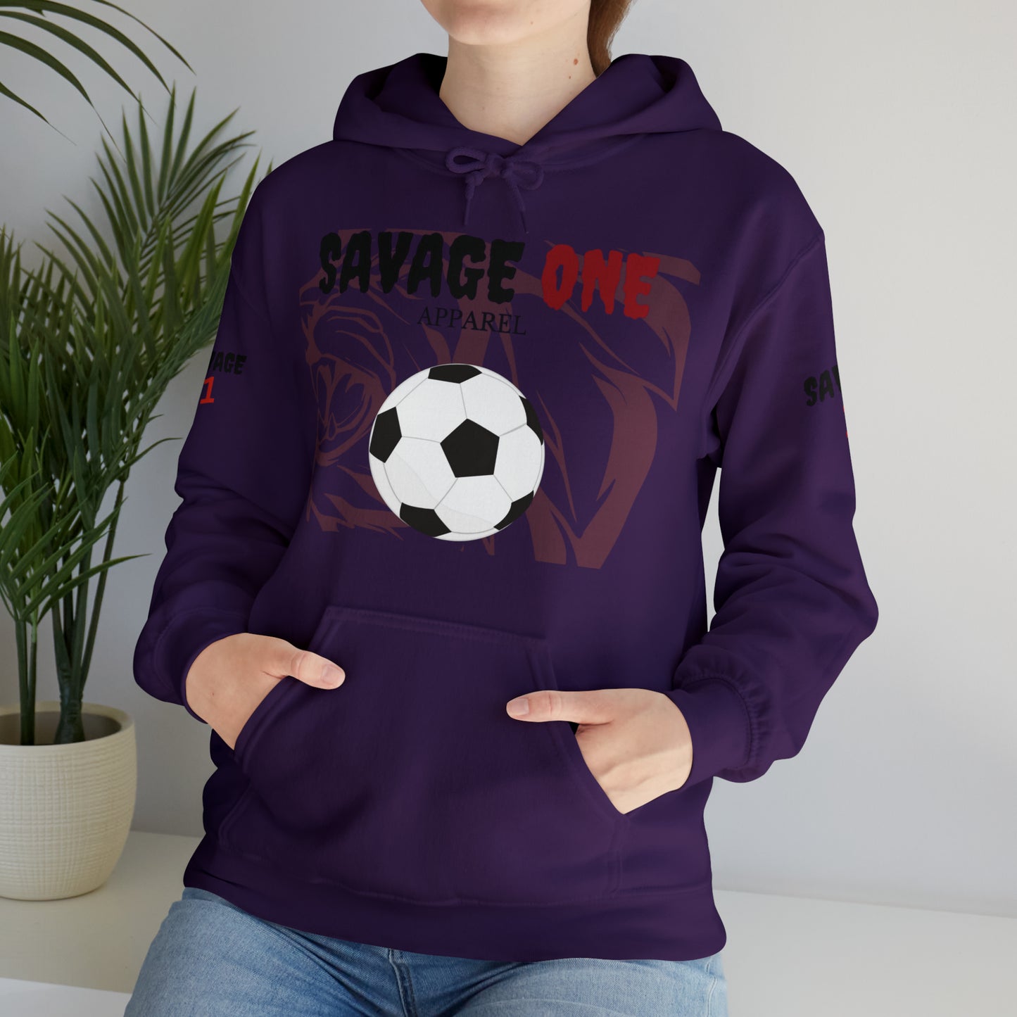 Savage ONE Sports Hooded Sweatshirt (Soccer)