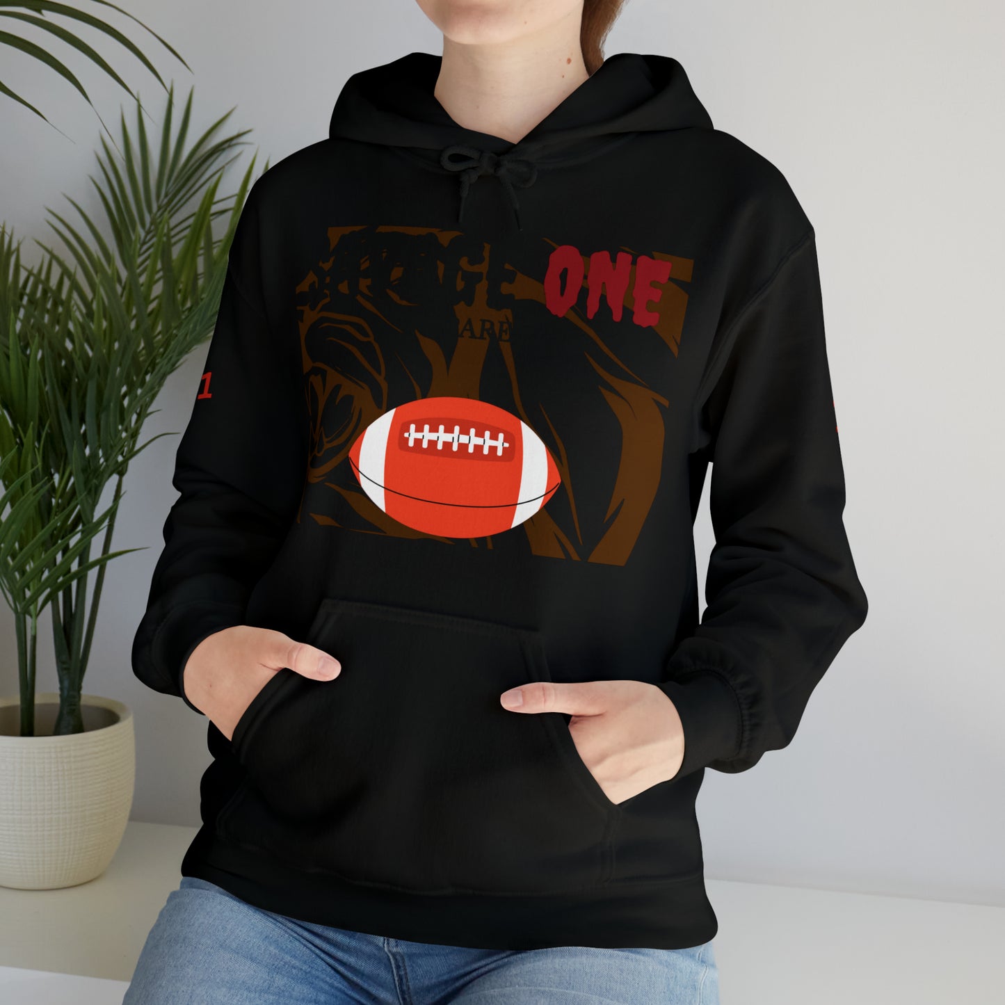 Savage ONE Sports Hooded Sweatshirt (Football)