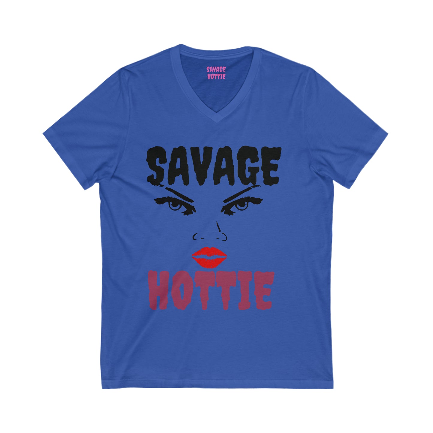 Savage HOTTIE Short Sleeve V-Neck Tee