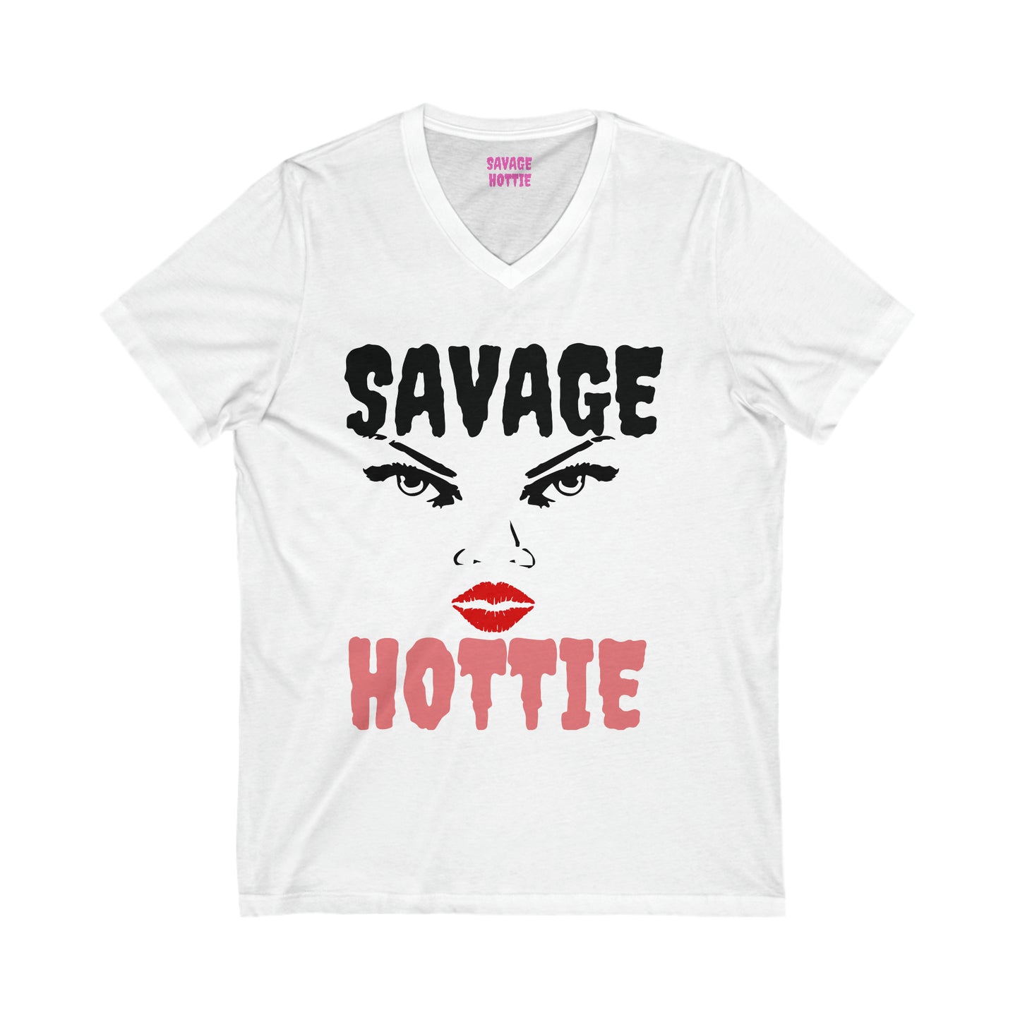 Savage HOTTIE Short Sleeve V-Neck Tee