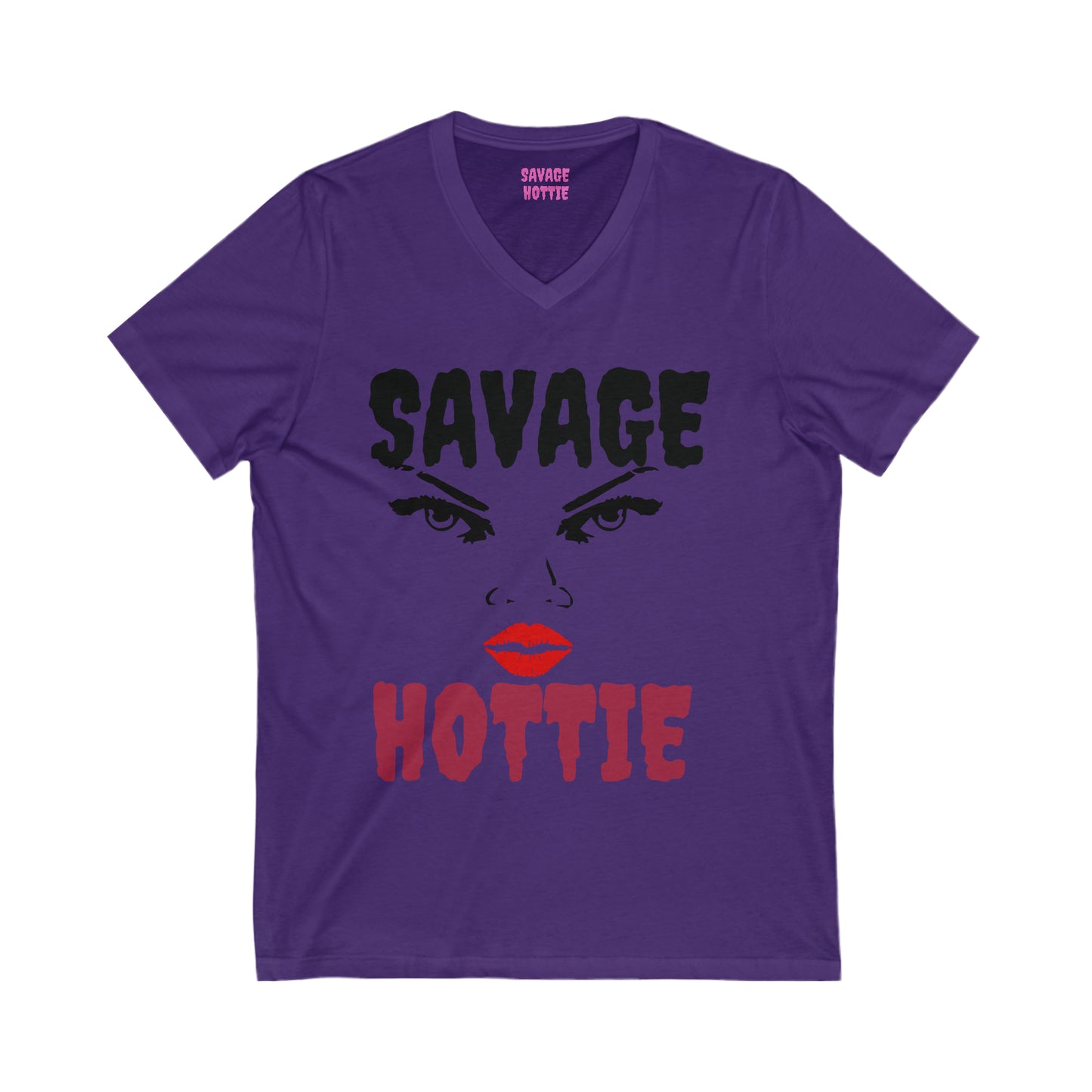 Savage HOTTIE Short Sleeve V-Neck Tee