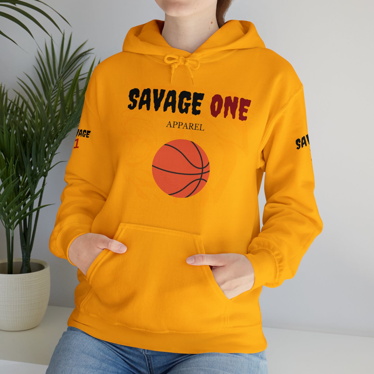 Savage ONE Sports Hooded Sweatshirt (Basketball)