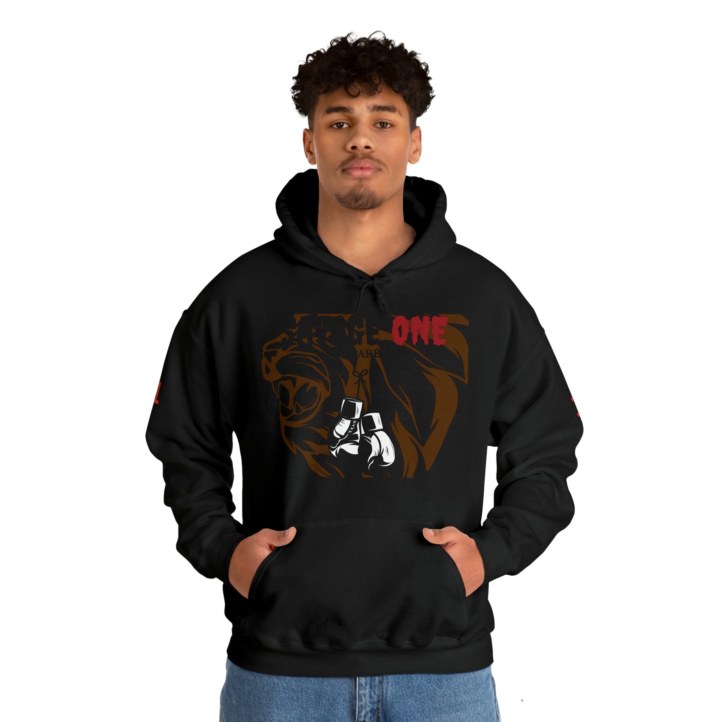 Savage ONE Sports Hooded Sweatshirt (Golden Gloves)