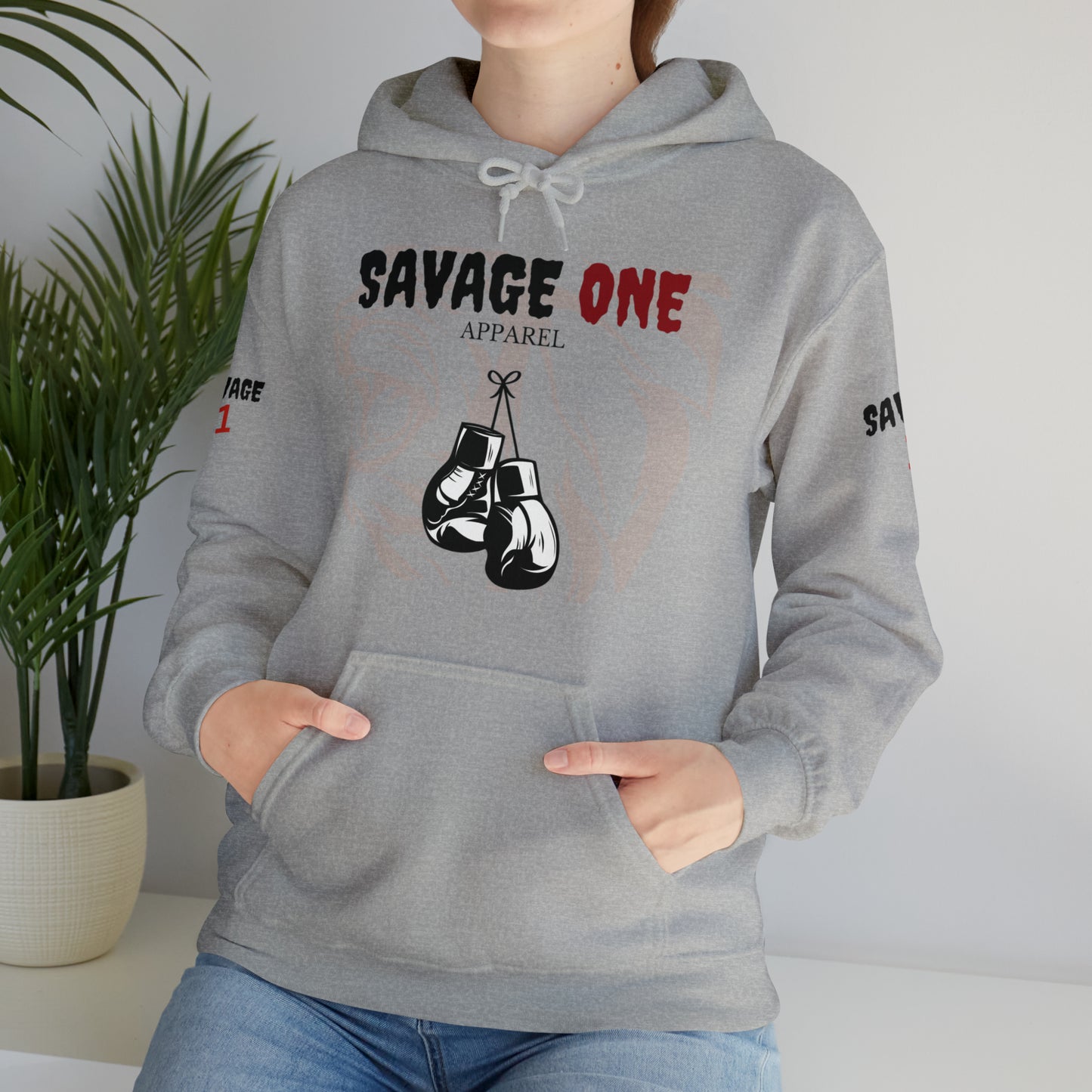 Savage ONE Sports Hooded Sweatshirt (Golden Gloves)