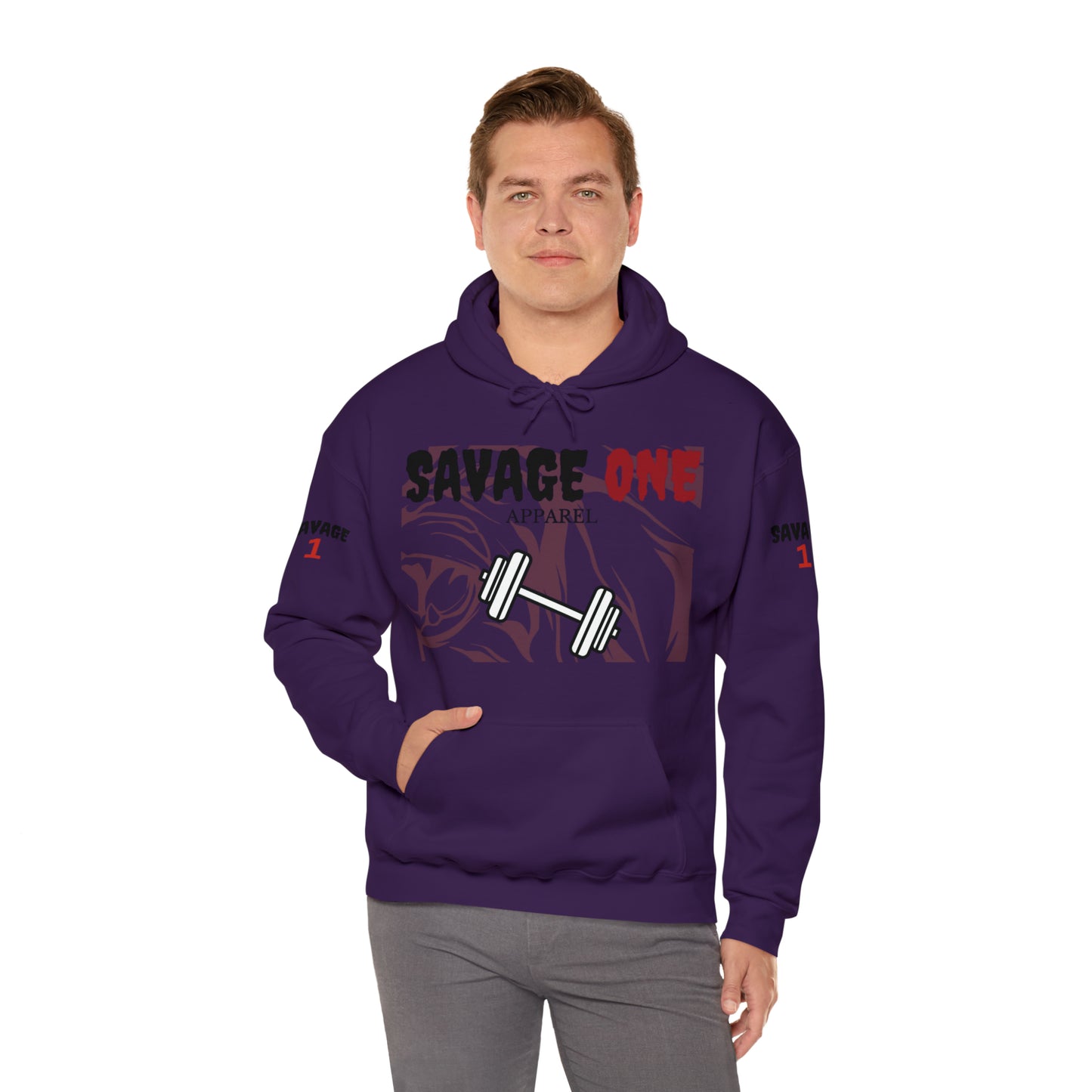 Savage ONE Sports Hooded Sweatshirt (Weightlifting)