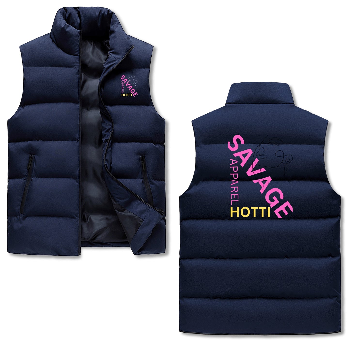 Savage Hotti Zip Up Puffer Vest