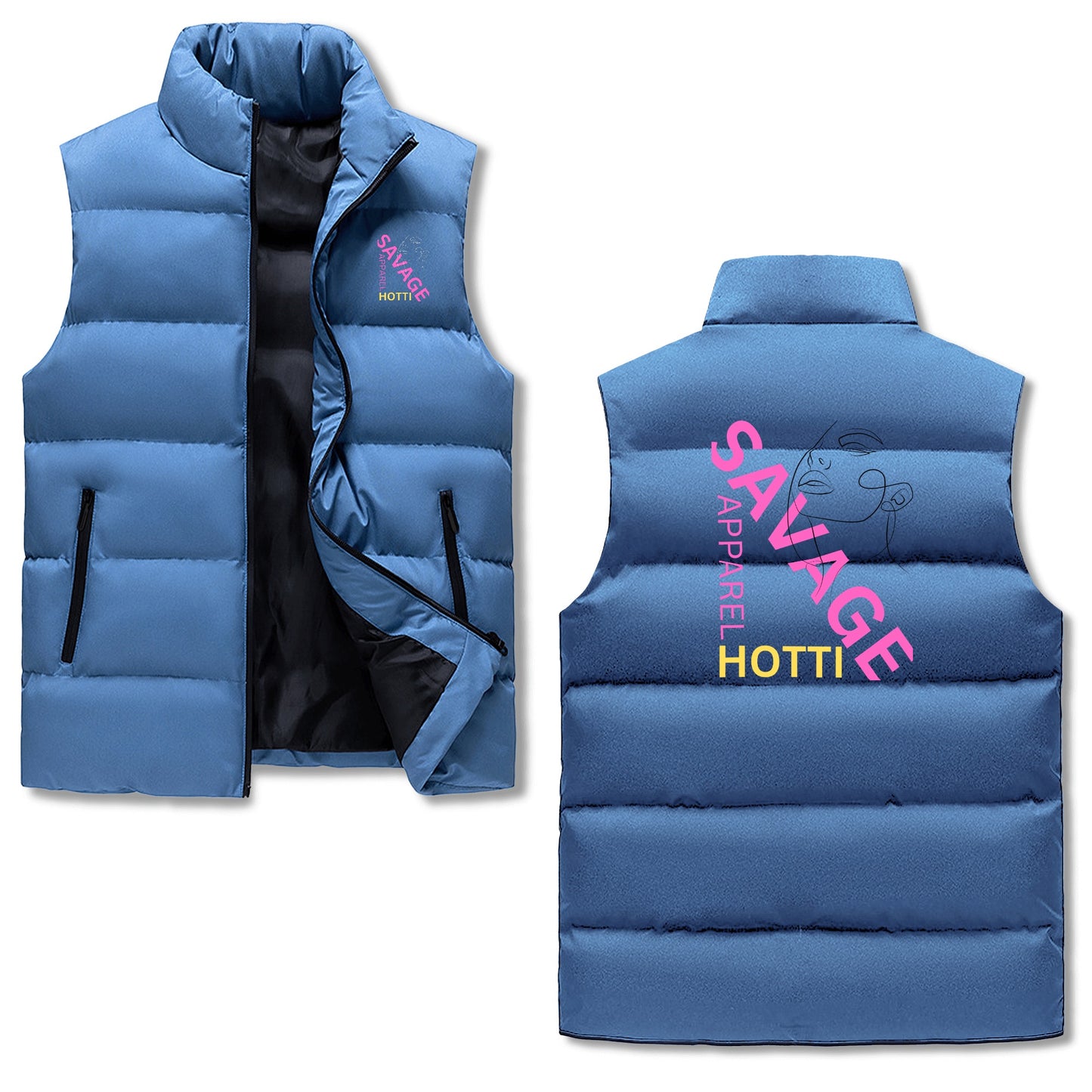 Savage Hotti Zip Up Puffer Vest