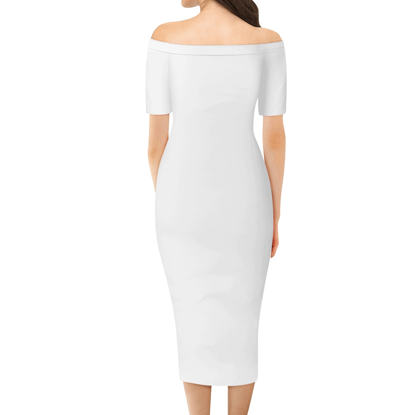 Womens Off The Shoulder Office Lady Dress