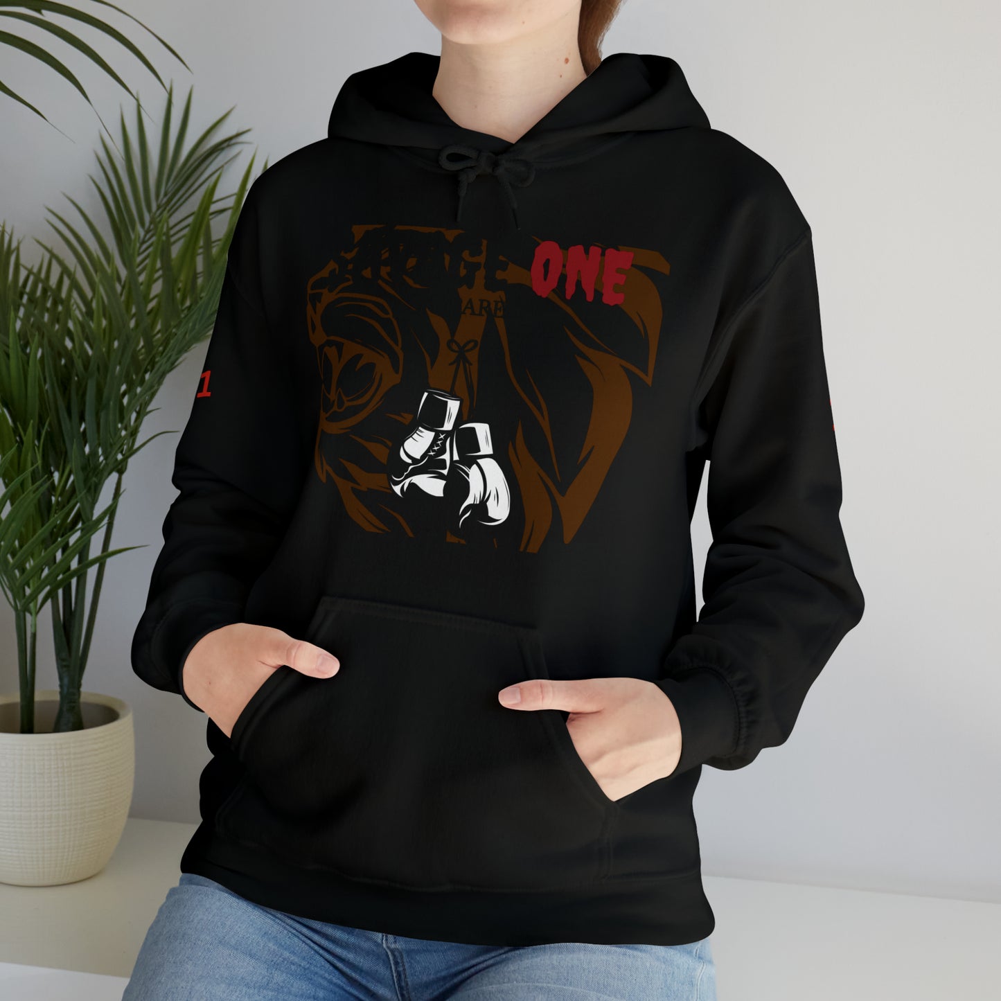 Savage ONE Sports Hooded Sweatshirt (Golden Gloves)