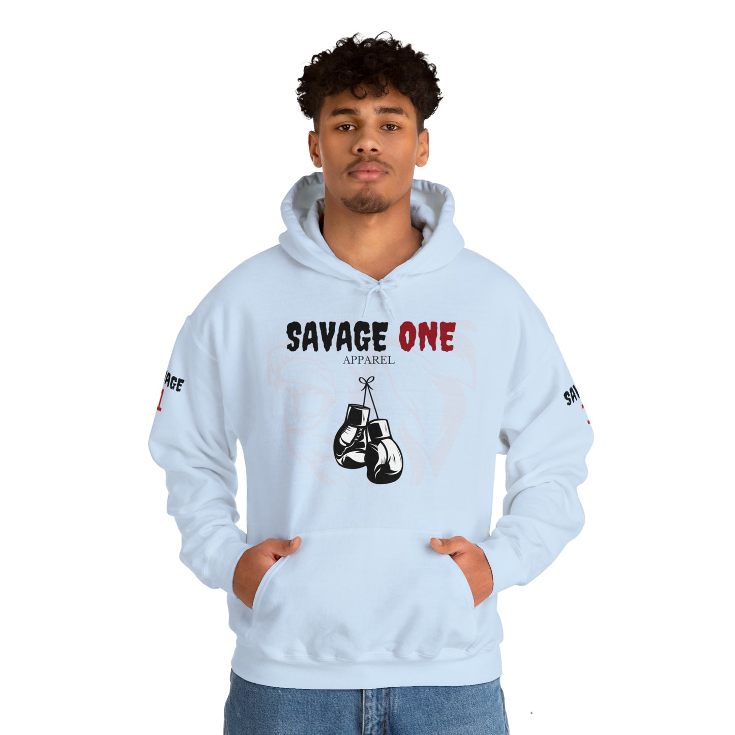 Savage ONE Sports Hooded Sweatshirt (Golden Gloves)