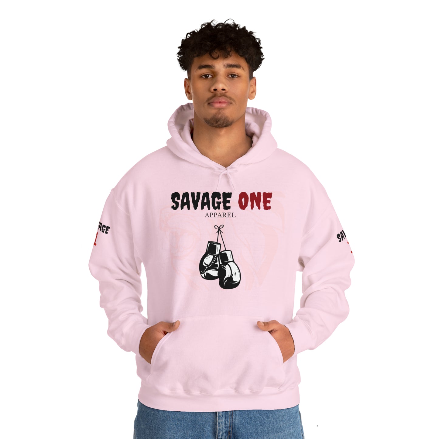 Savage ONE Sports Hooded Sweatshirt (Golden Gloves)