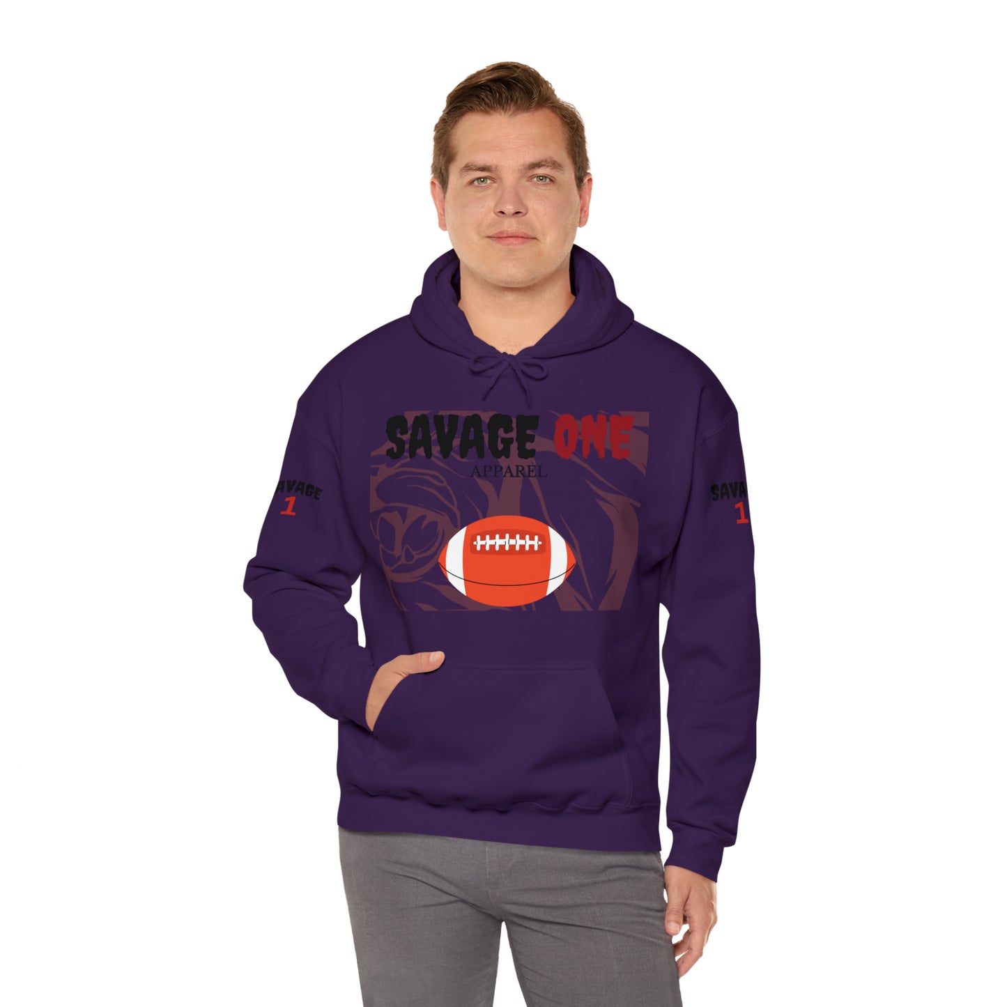 Savage ONE Sports Hooded Sweatshirt (Football)