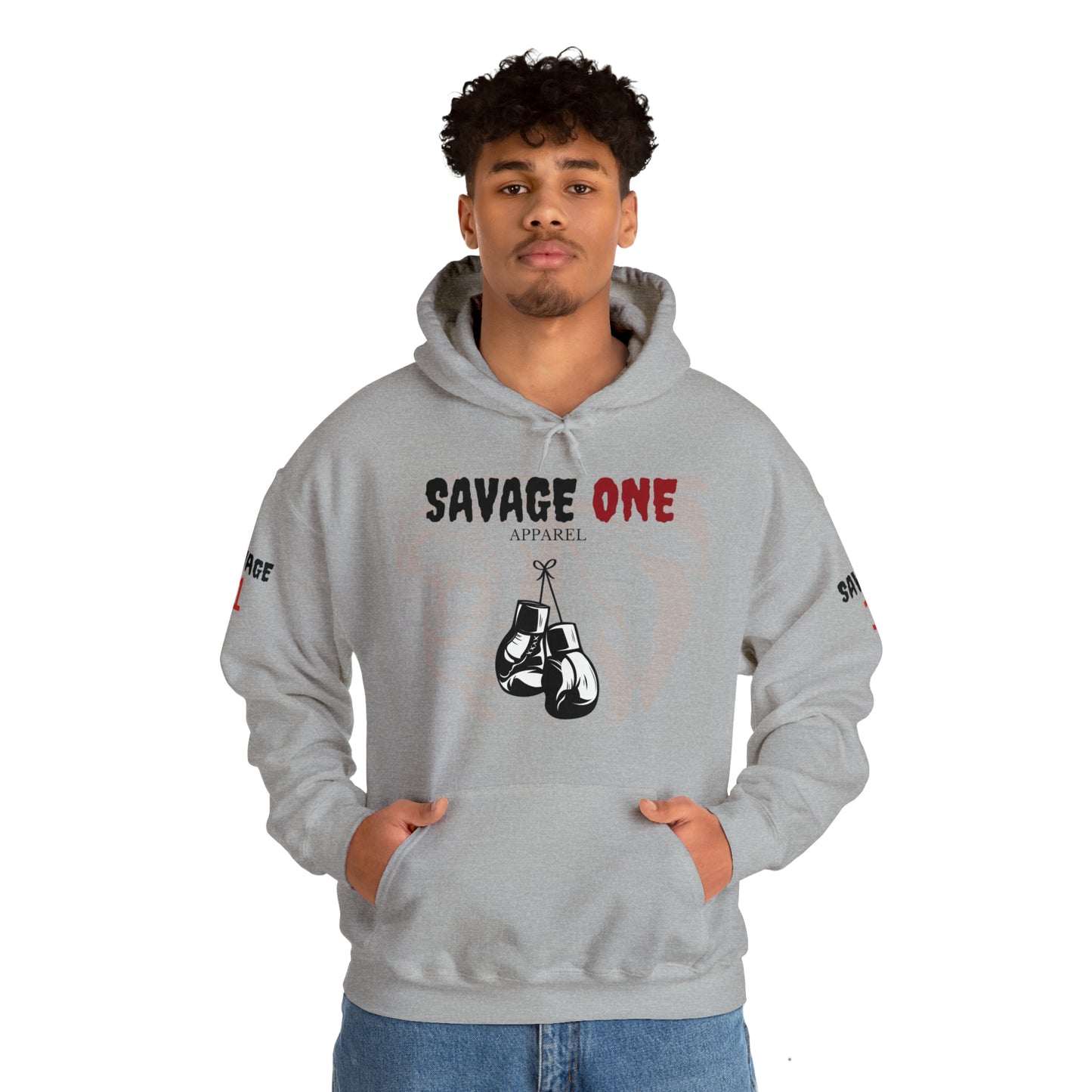 Savage ONE Sports Hooded Sweatshirt (Golden Gloves)