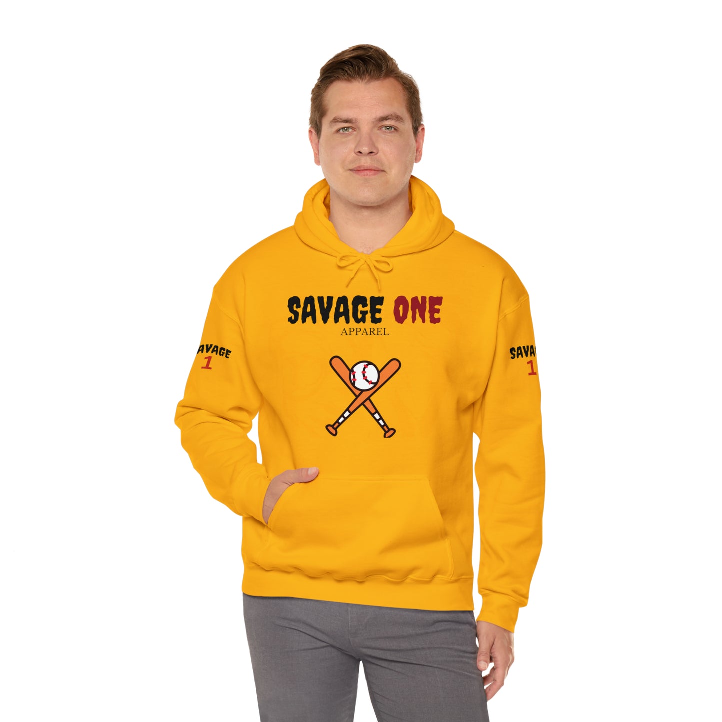 Savage ONE Sports Hooded Sweatshirt (Baseball)