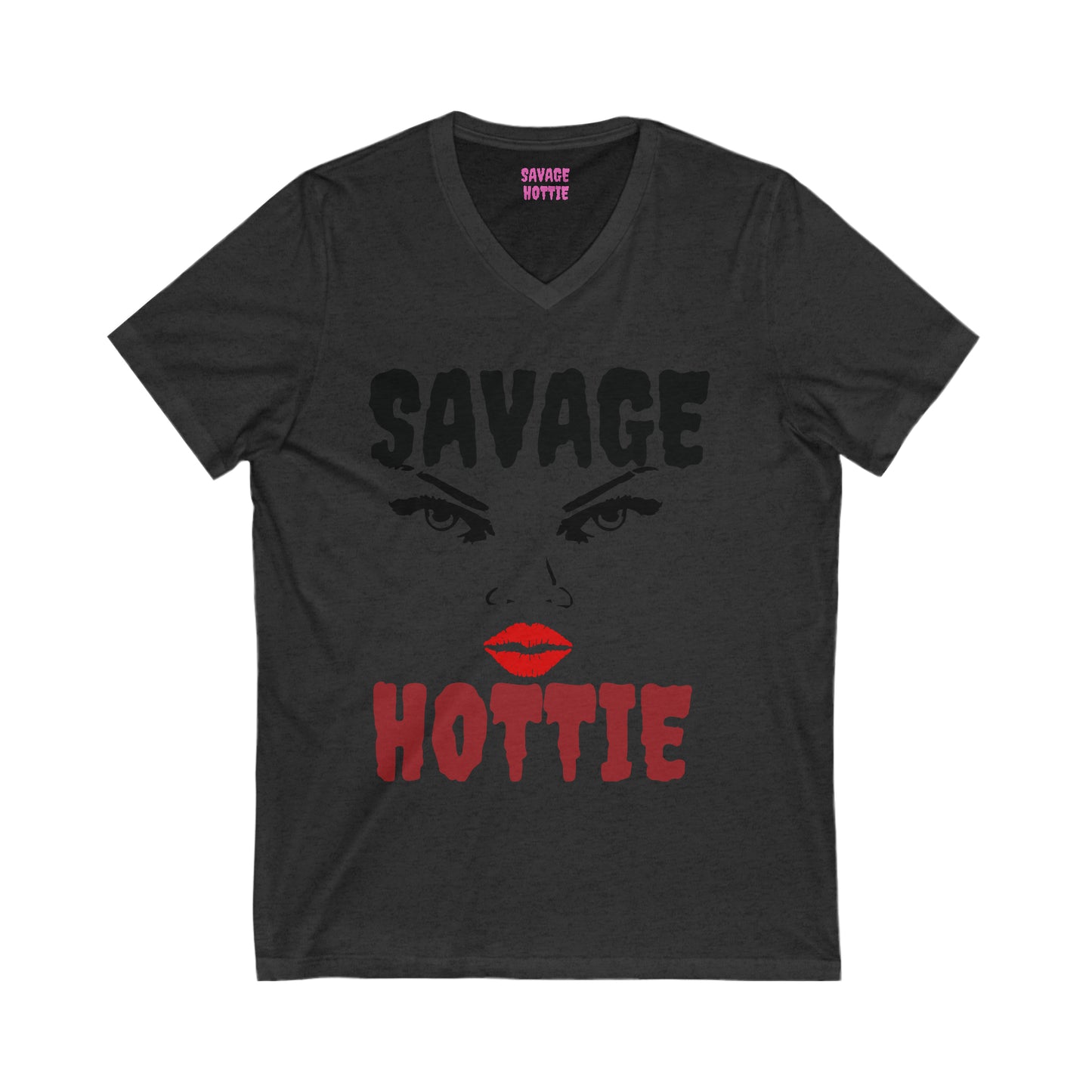 Savage HOTTIE Short Sleeve V-Neck Tee