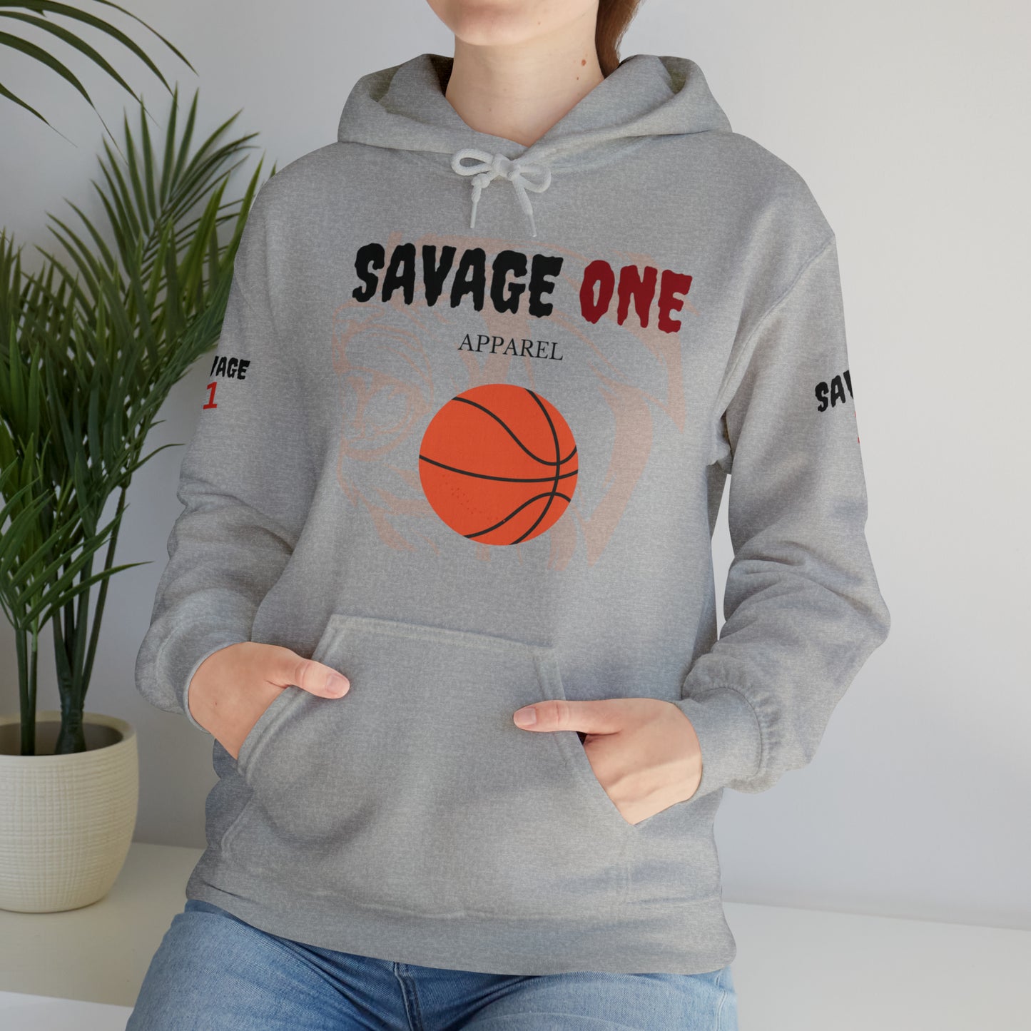 Savage ONE Sports Hooded Sweatshirt (Basketball)