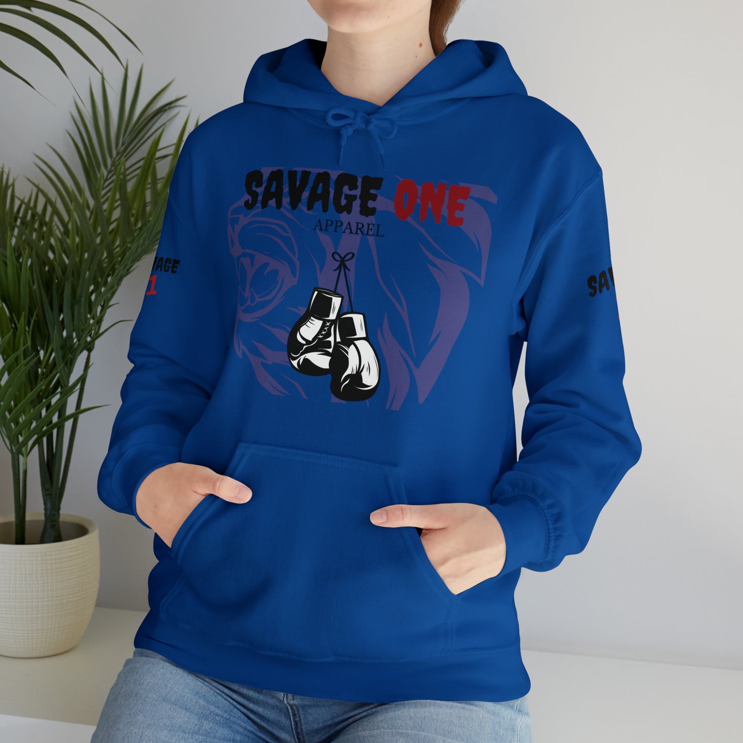 Savage ONE Sports Hooded Sweatshirt (Golden Gloves)