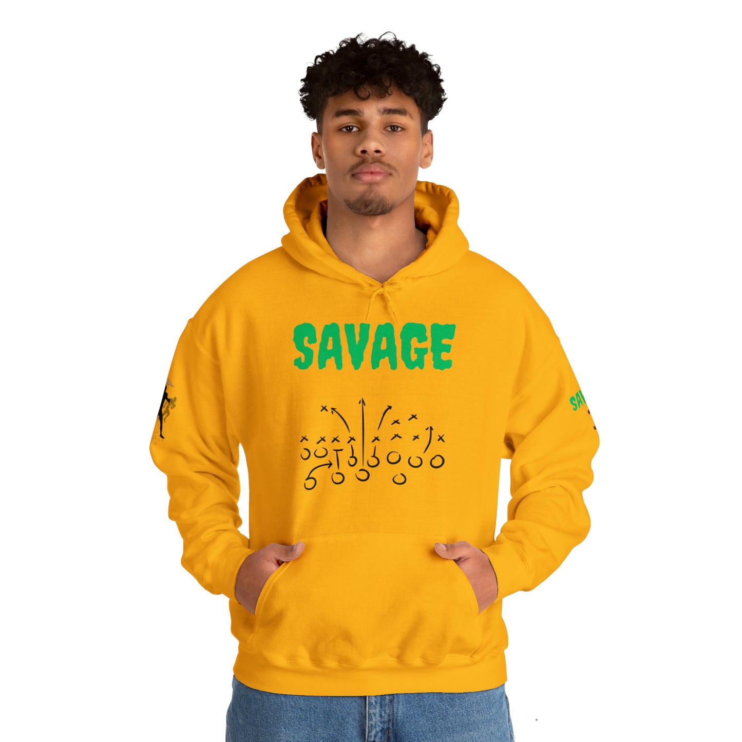 Savage ONE  Hooded Sweatshirt (Football Edition)