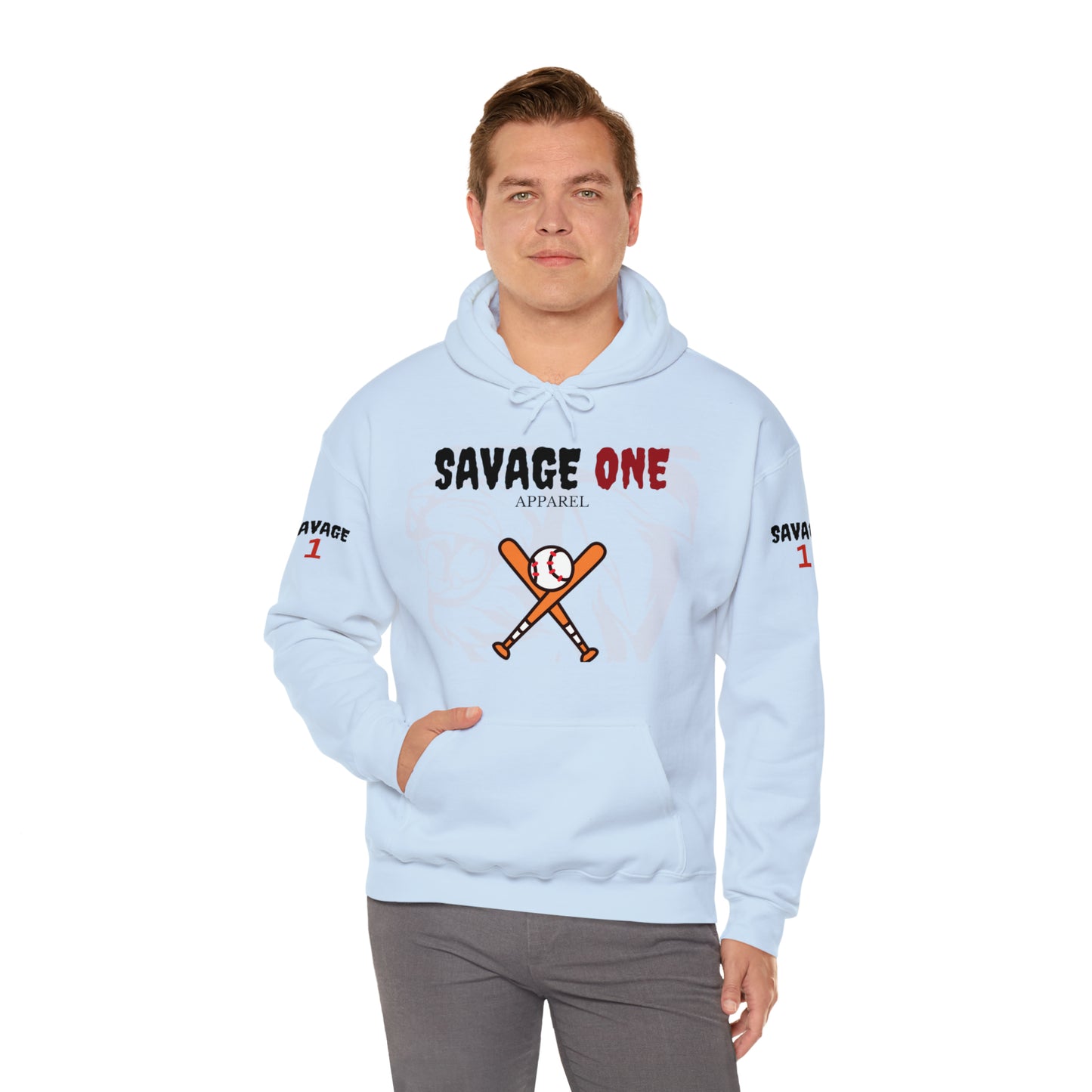 Savage ONE Sports Hooded Sweatshirt (Baseball)