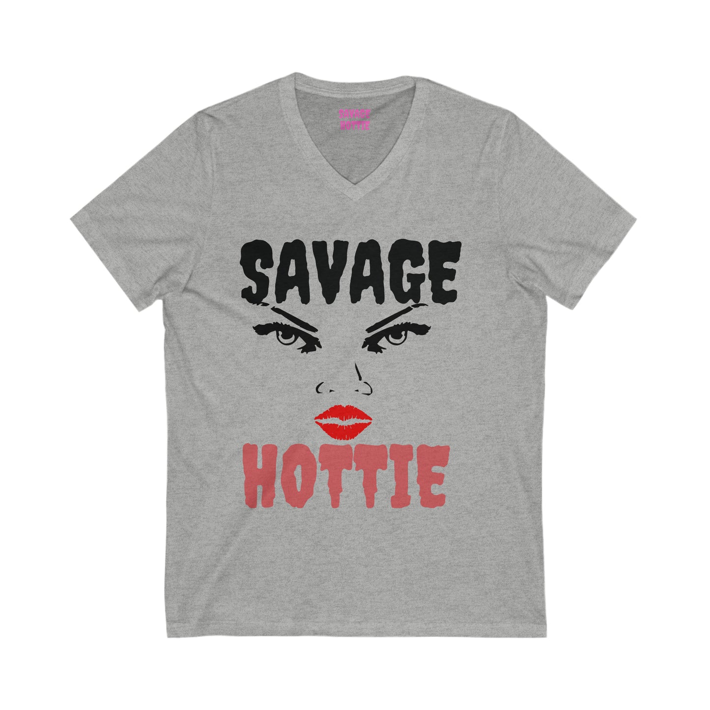 Savage HOTTIE Short Sleeve V-Neck Tee