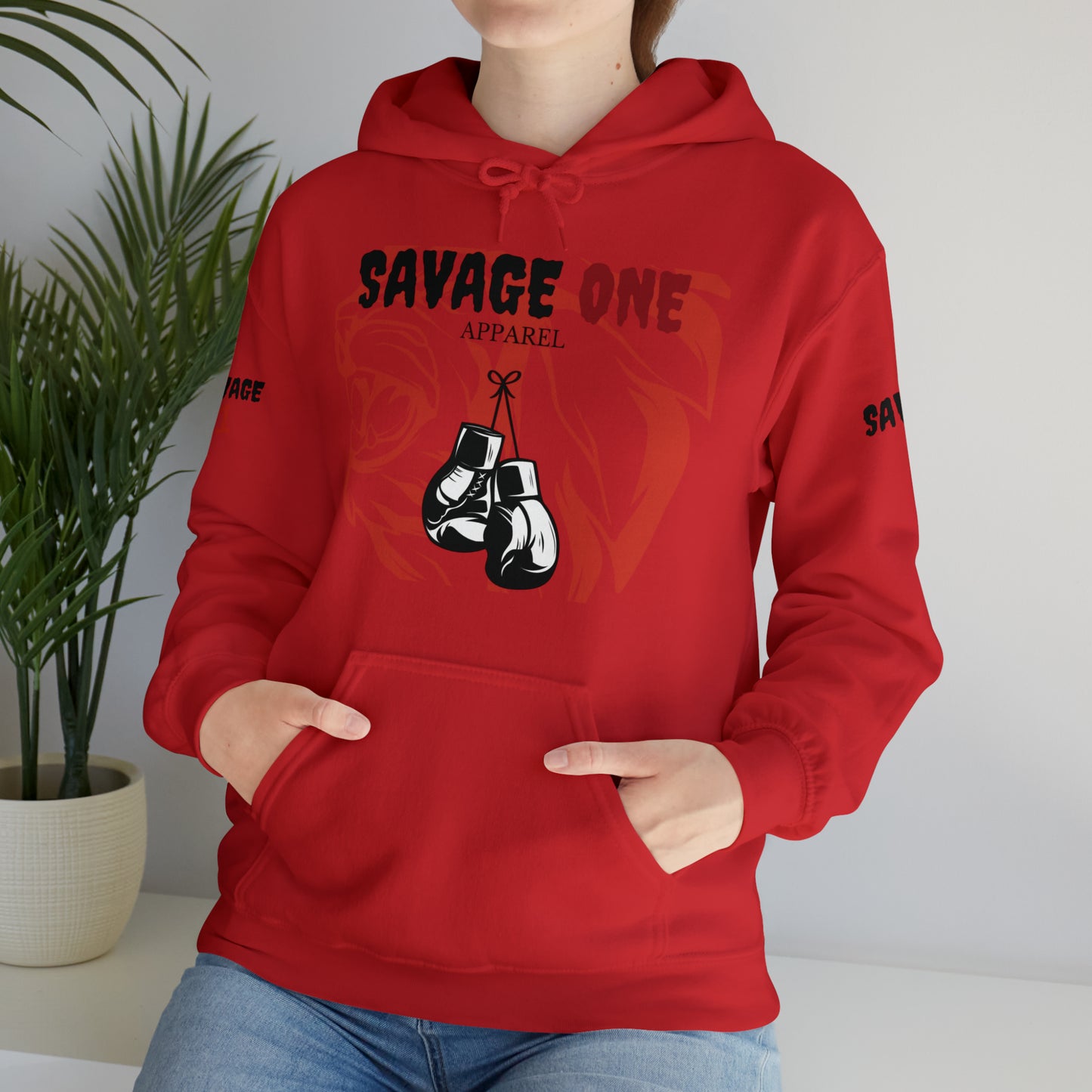 Savage ONE Sports Hooded Sweatshirt (Golden Gloves)