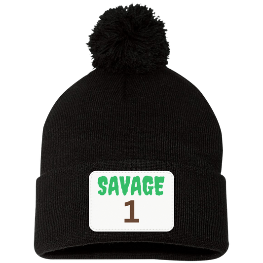 Savage ONE Pom Pom Knit Cap