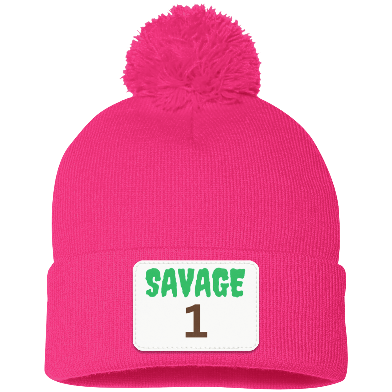 Savage ONE Pom Pom Knit Cap