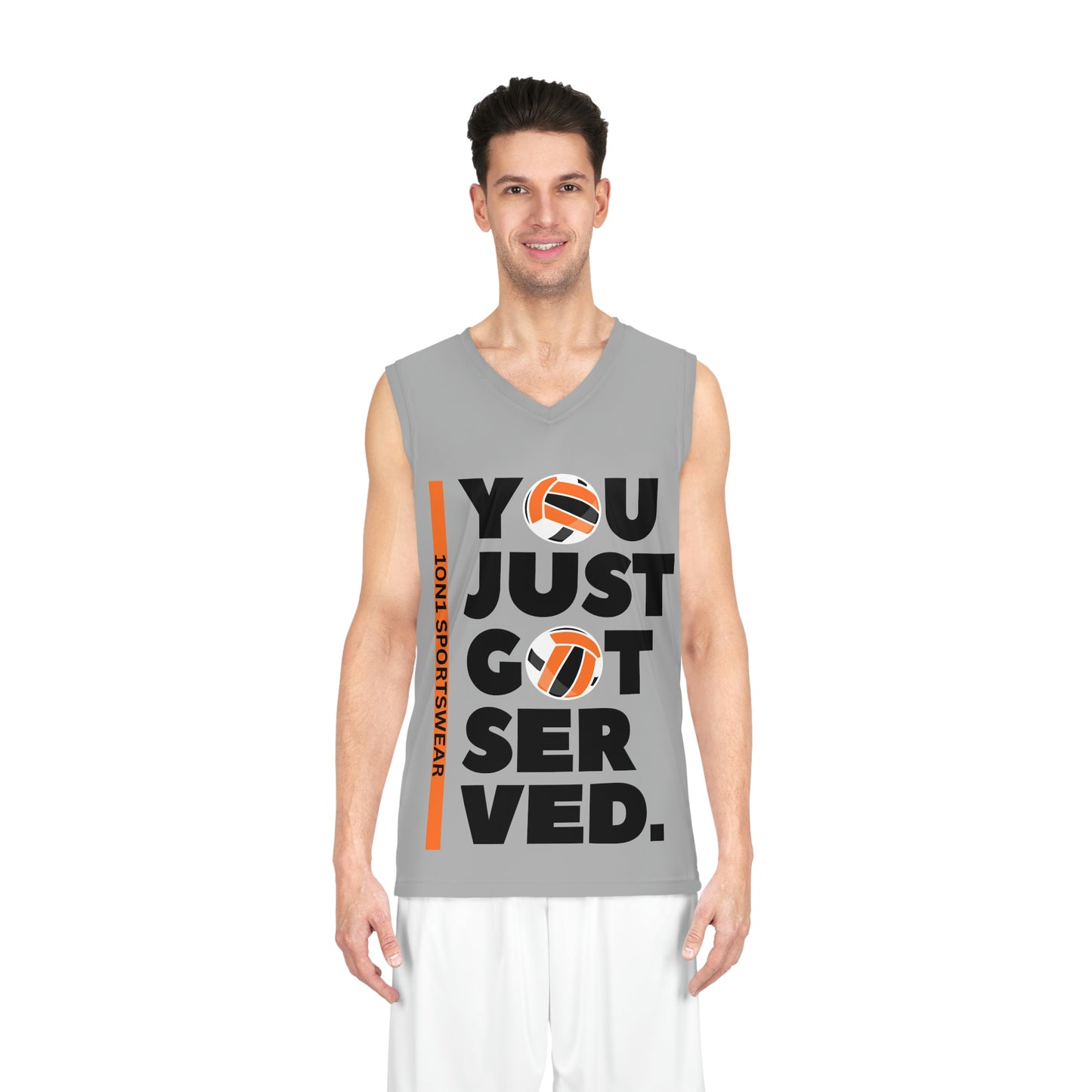 Get Served Basketball Jersey (GREY)