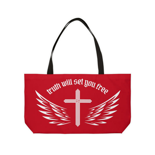 Truth Weekender Tote Bag (Red)