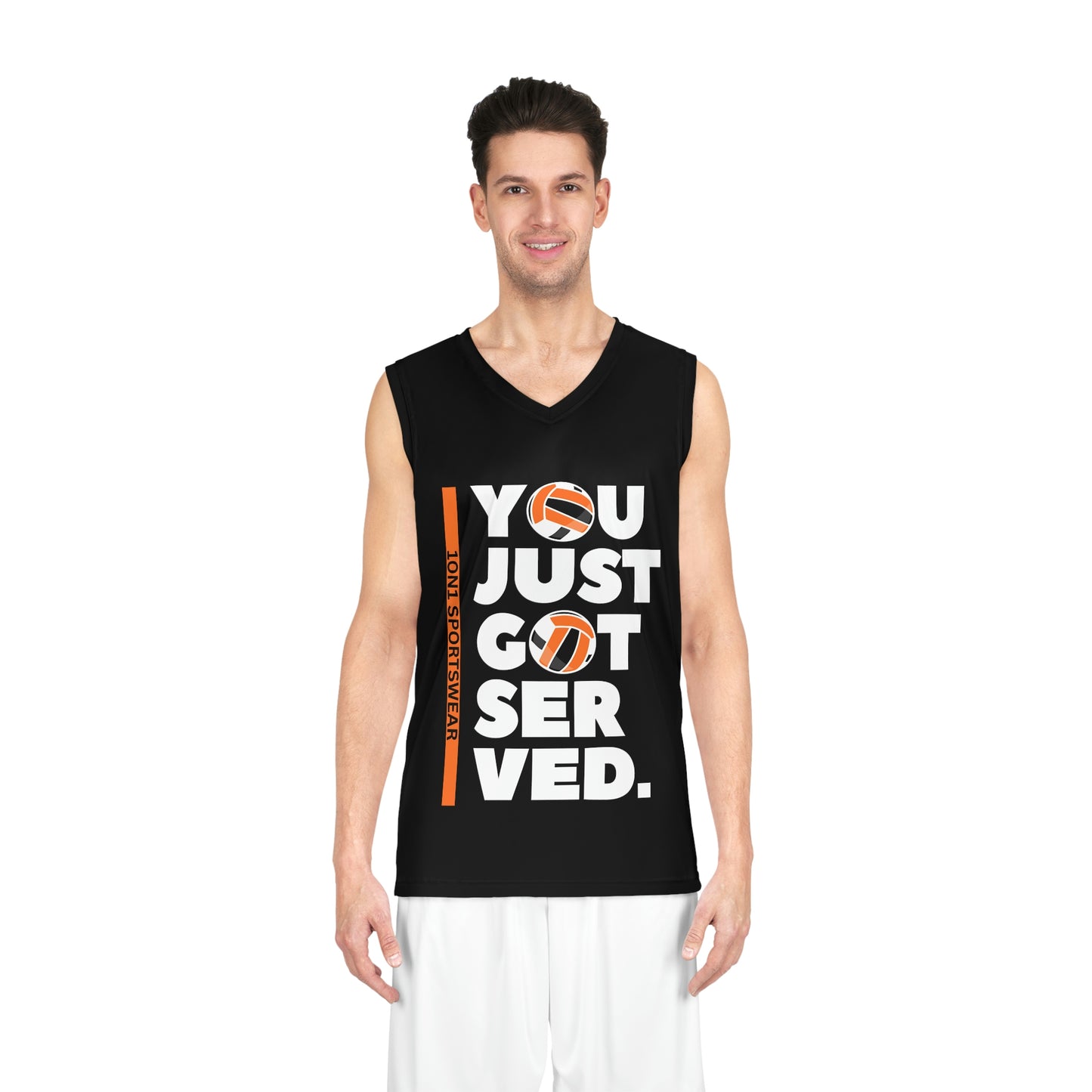 Get Served Basketball Jersey (Black)