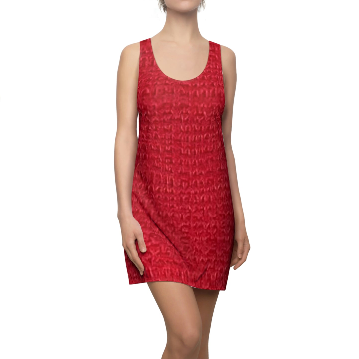 Summer Women's Cut & Sew Racerback Dress (Red)