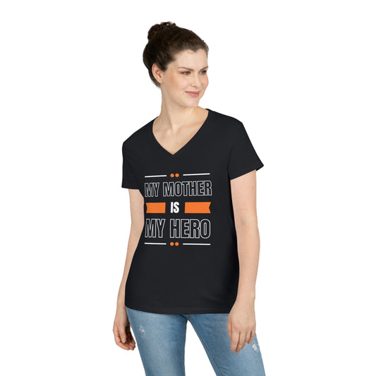 Mother's Day V-Neck T-Shirt (Black)