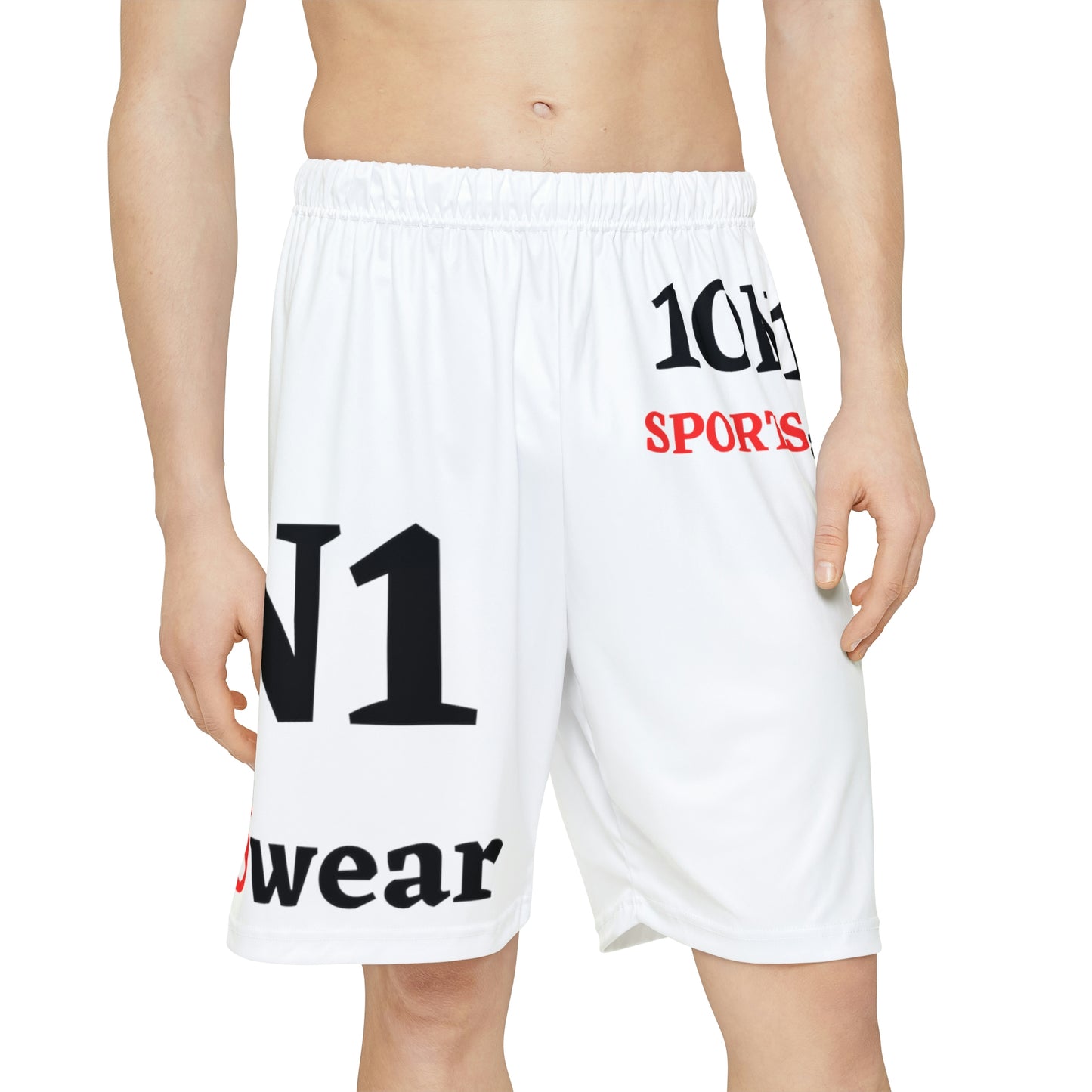 Men’s Sports Shorts (White)