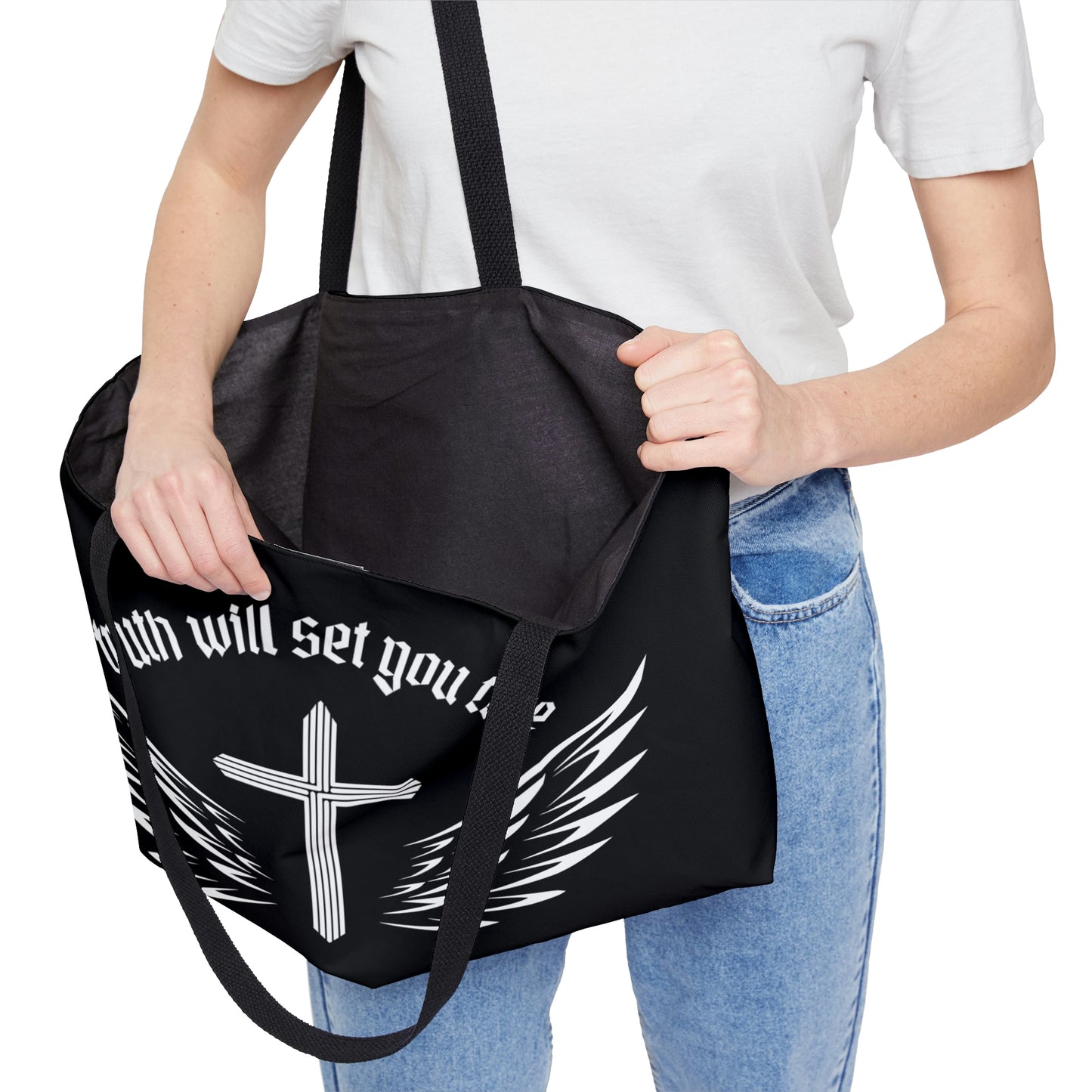 Truth Weekender Tote Bag (Black)