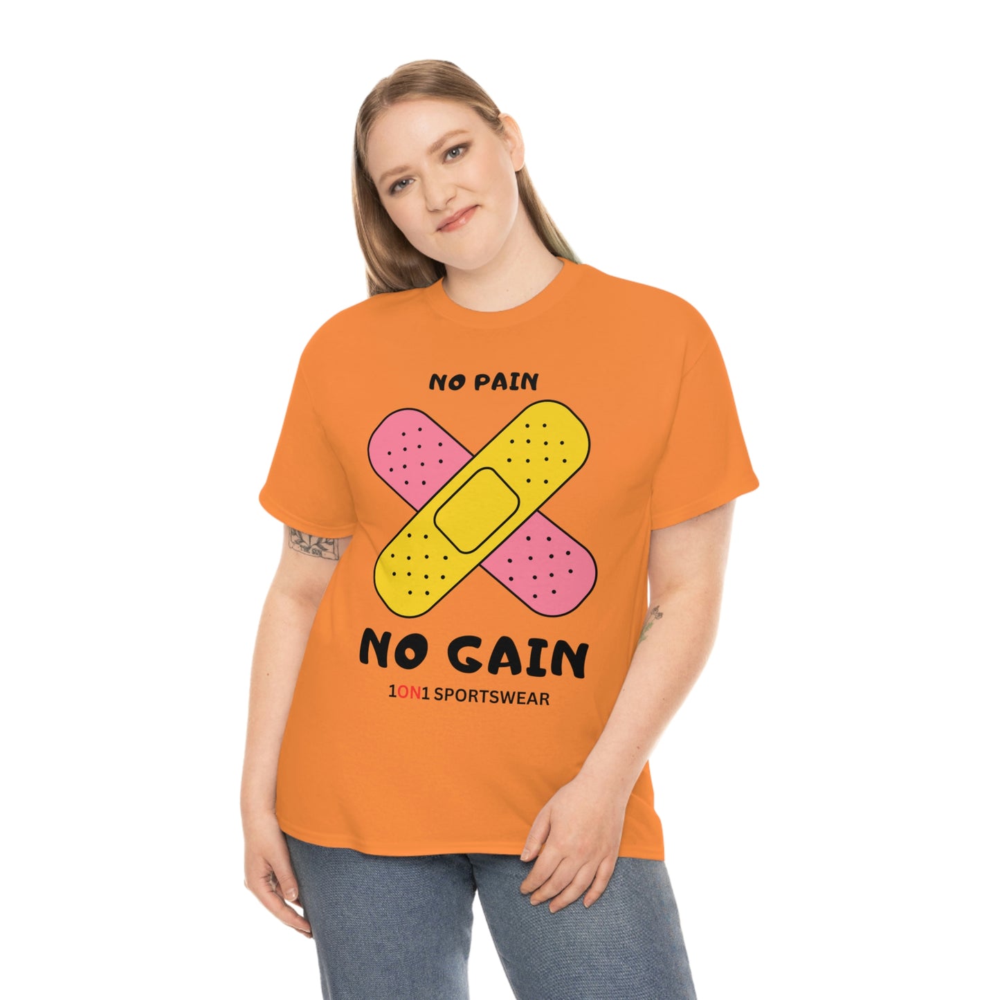 No Pain No Gain Heavy Cotton Tee