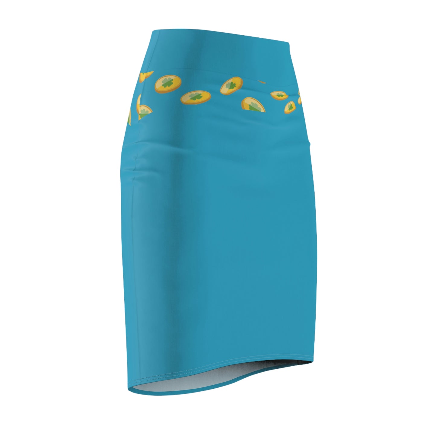 Women's Pencil Skirt (Turquoise)