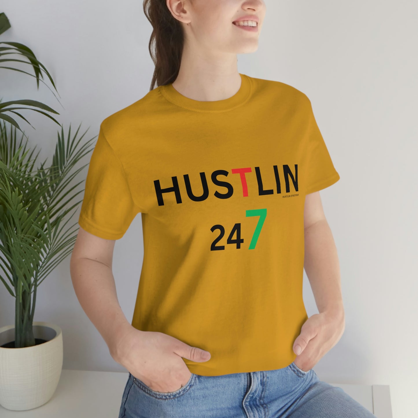 Unisex Hustlin Jersey Short Sleeve Tee