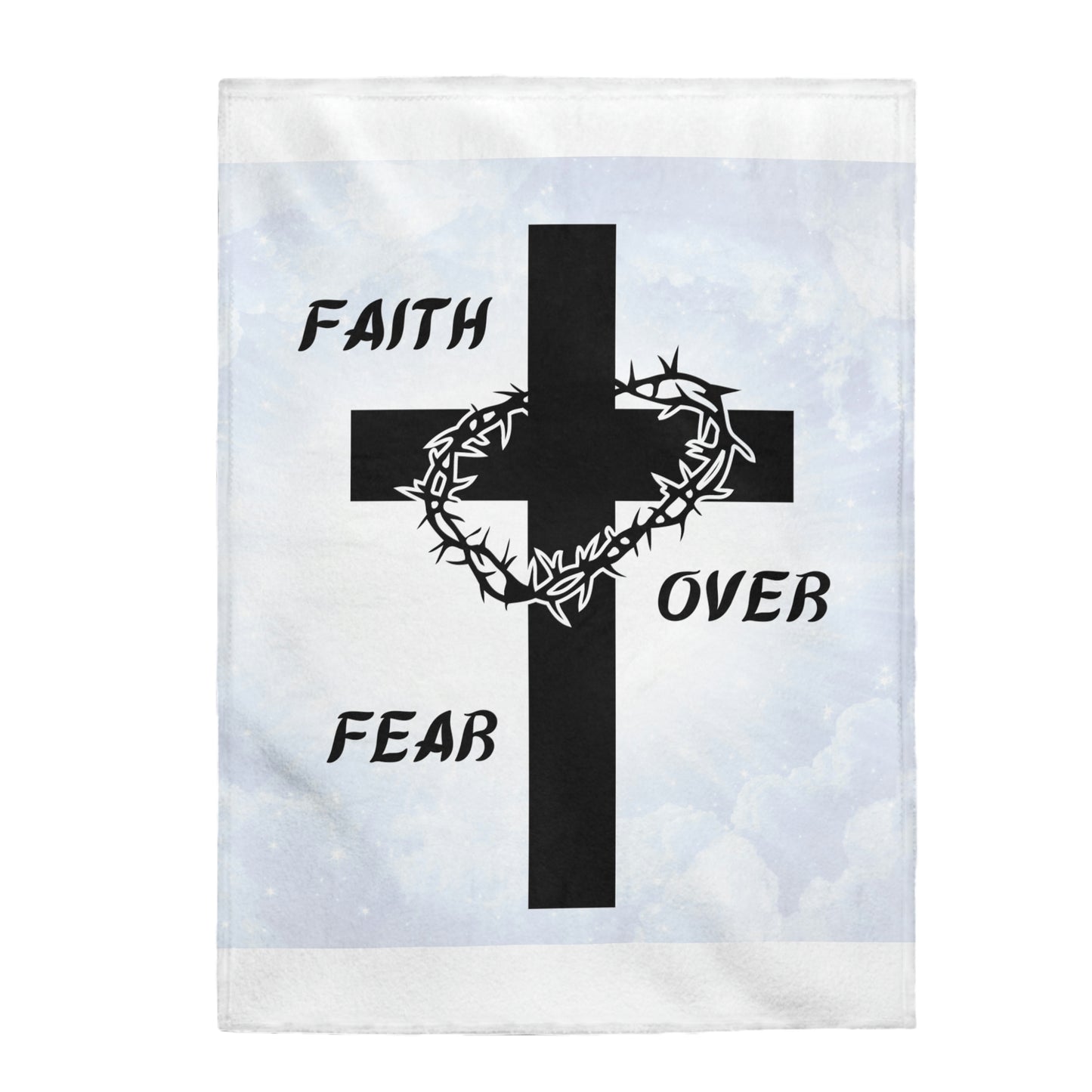 Velveteen Plush Faith Blanket