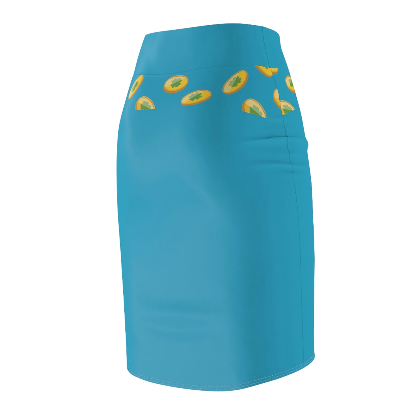 Women's Pencil Skirt (Turquoise)