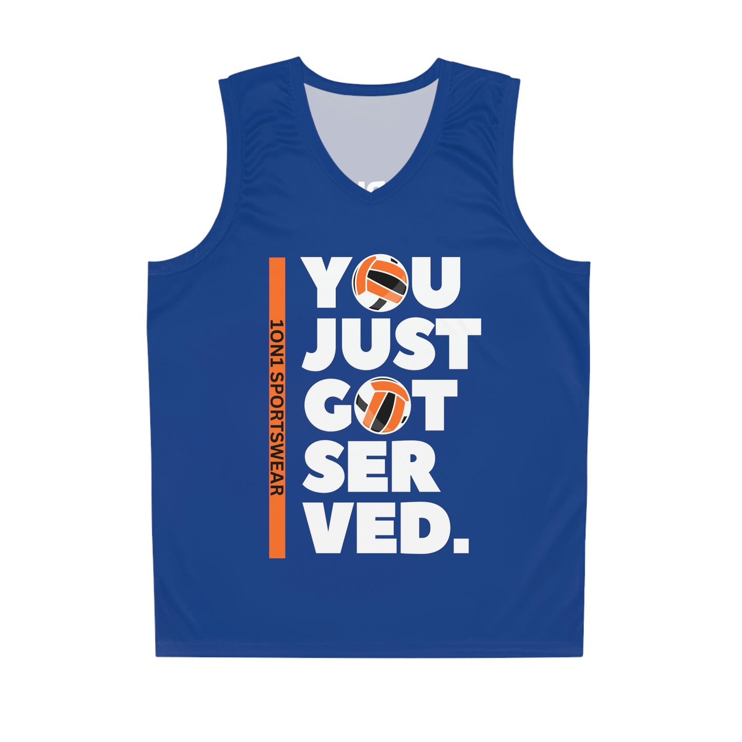 Get Served Basketball Jersey (Blue)