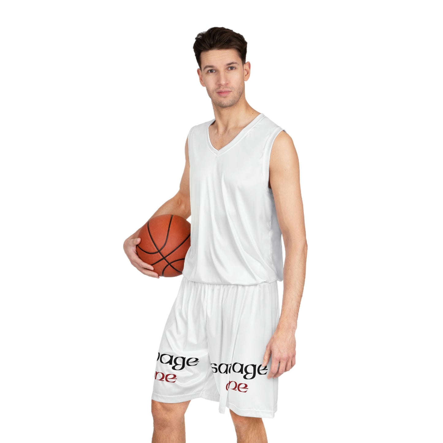 Savage ONE Basketball Shorts (White)