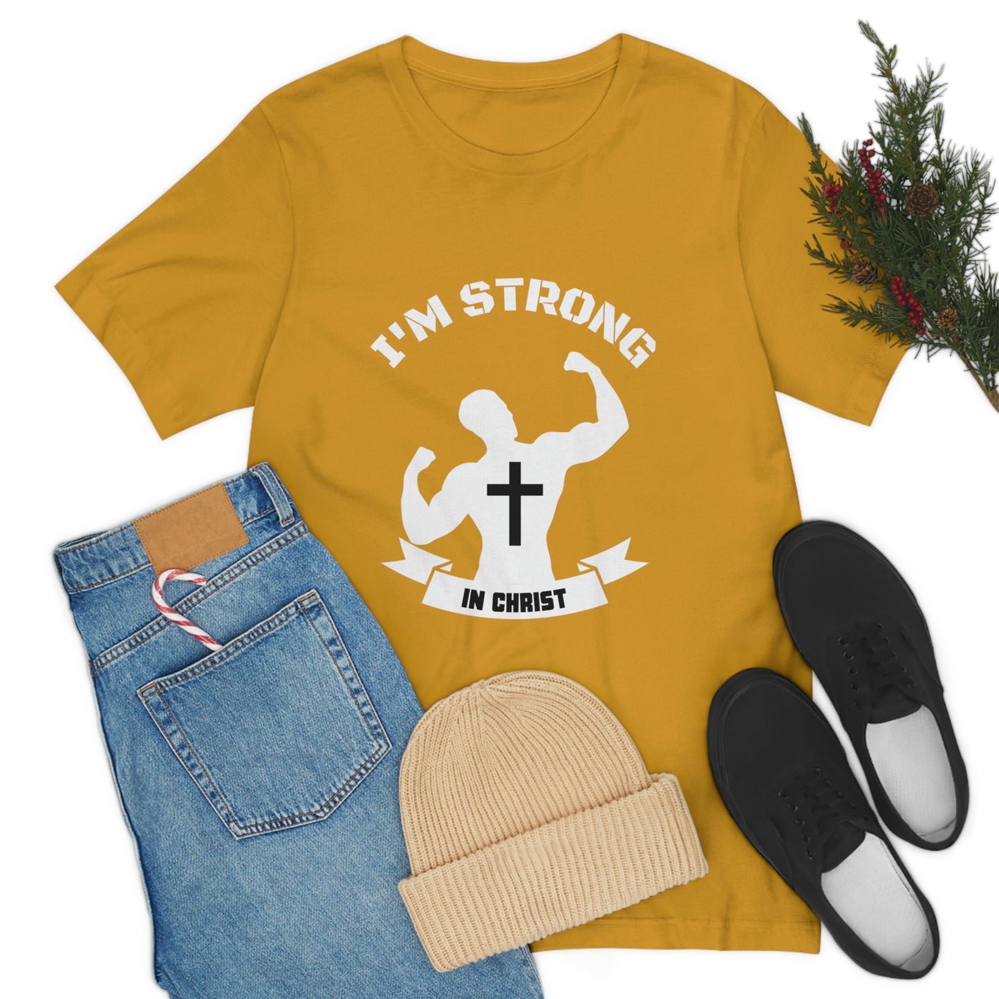 Strong in Christ Jersey Short Sleeve Tee