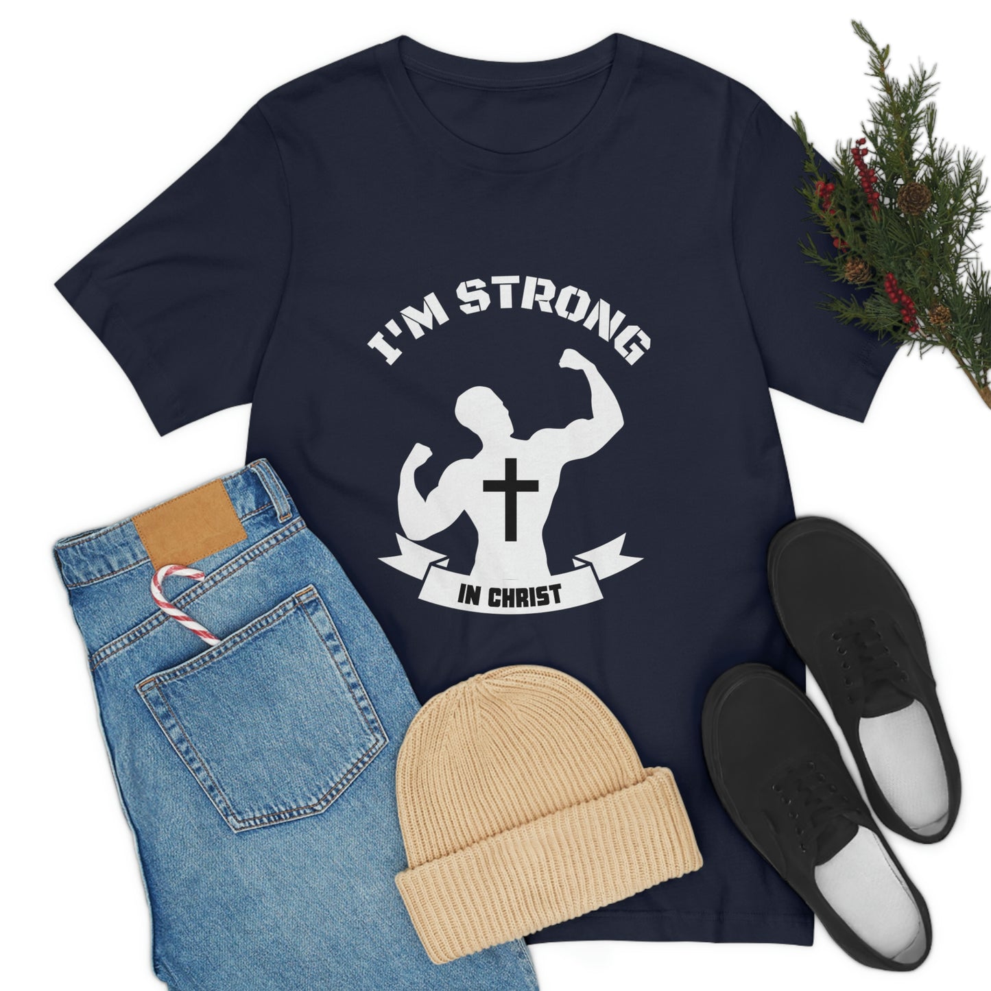 Strong in Christ Jersey Short Sleeve Tee