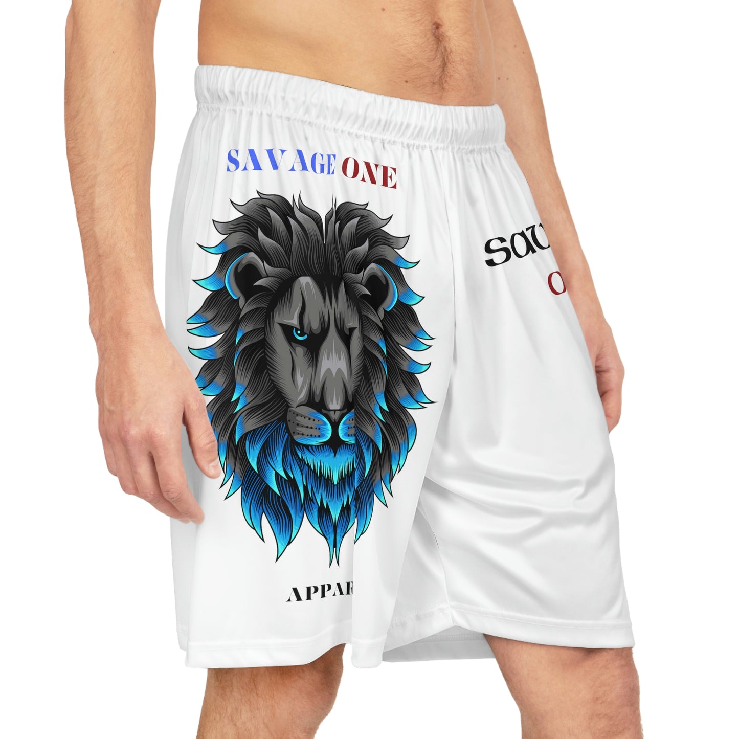 Savage ONE Basketball Shorts (White)