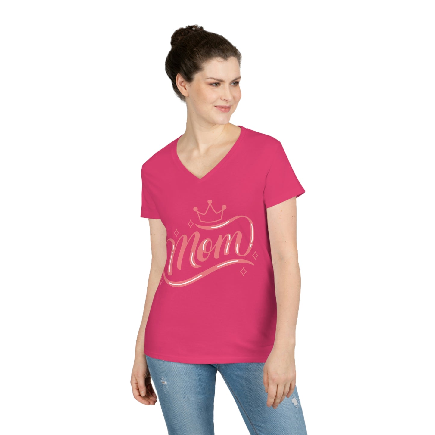 Mother's Day V-Neck T-Shirt (White)