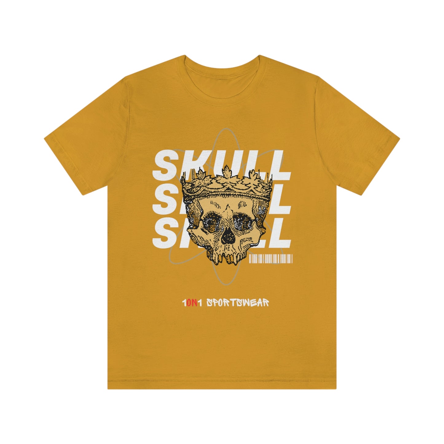 Unisex Skull Jersey Short Sleeve Tee